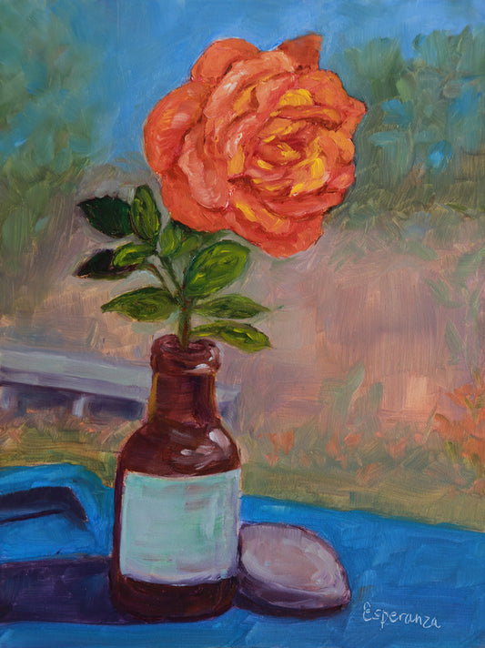 "Impromptu Vase" 6x8 original painting