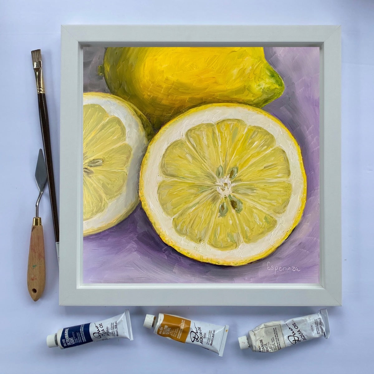 "Life's Lemons" 12x12 original painting