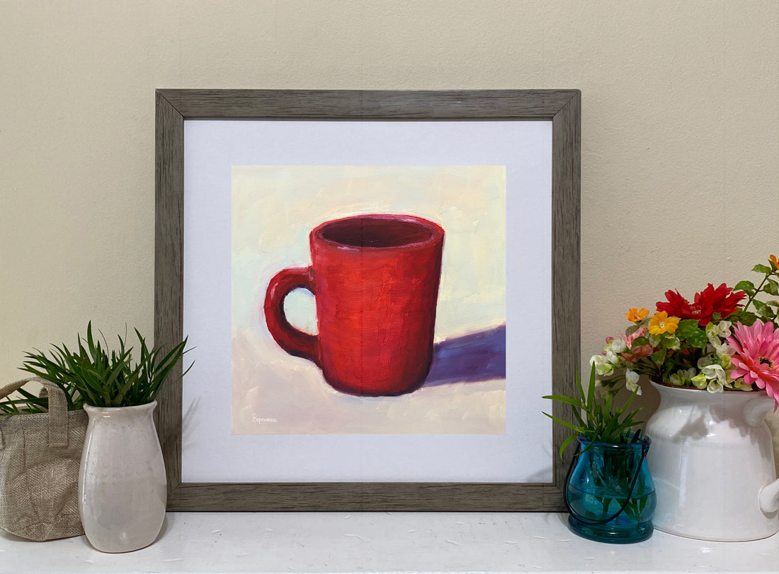 "Red Mug" giclee print