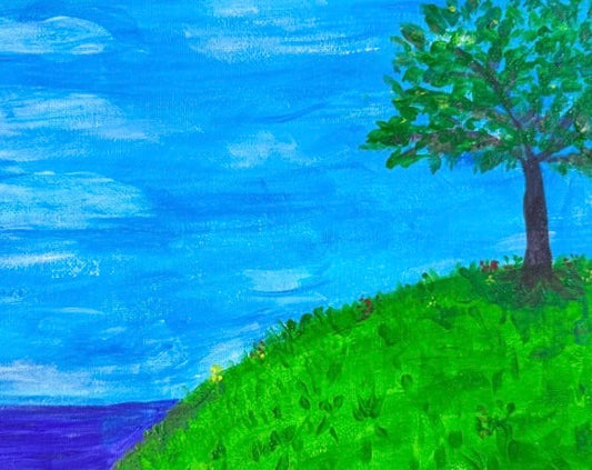 Family Paint Day (ticket for two): "Tree on the Hill" 05/26/24 Sunday 2:30pm-4:00pm
