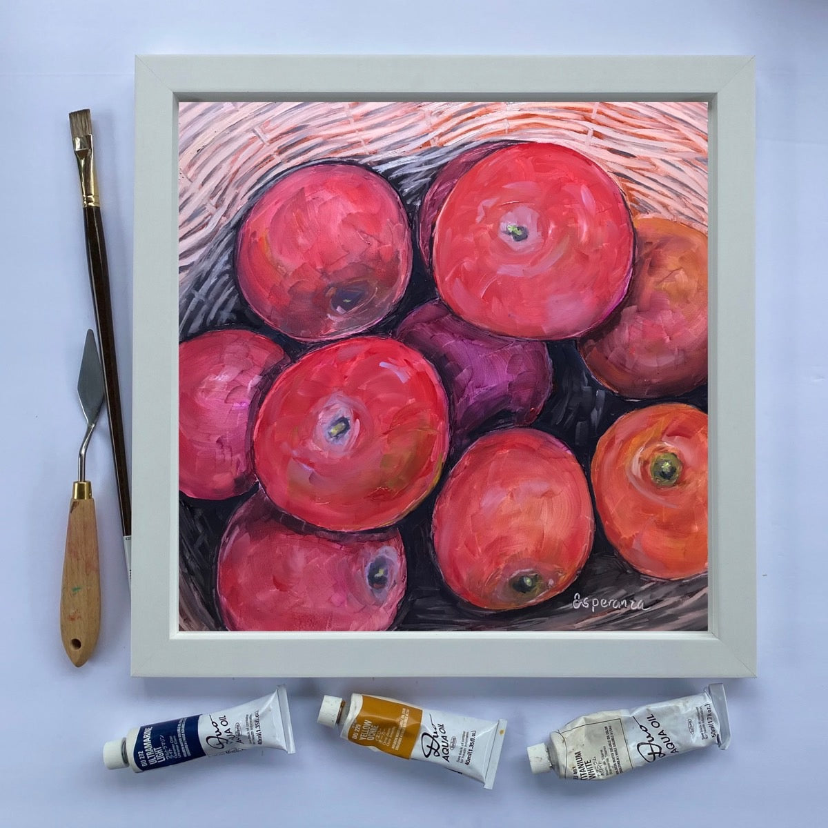"Apple Harvest" 12x12 original painting