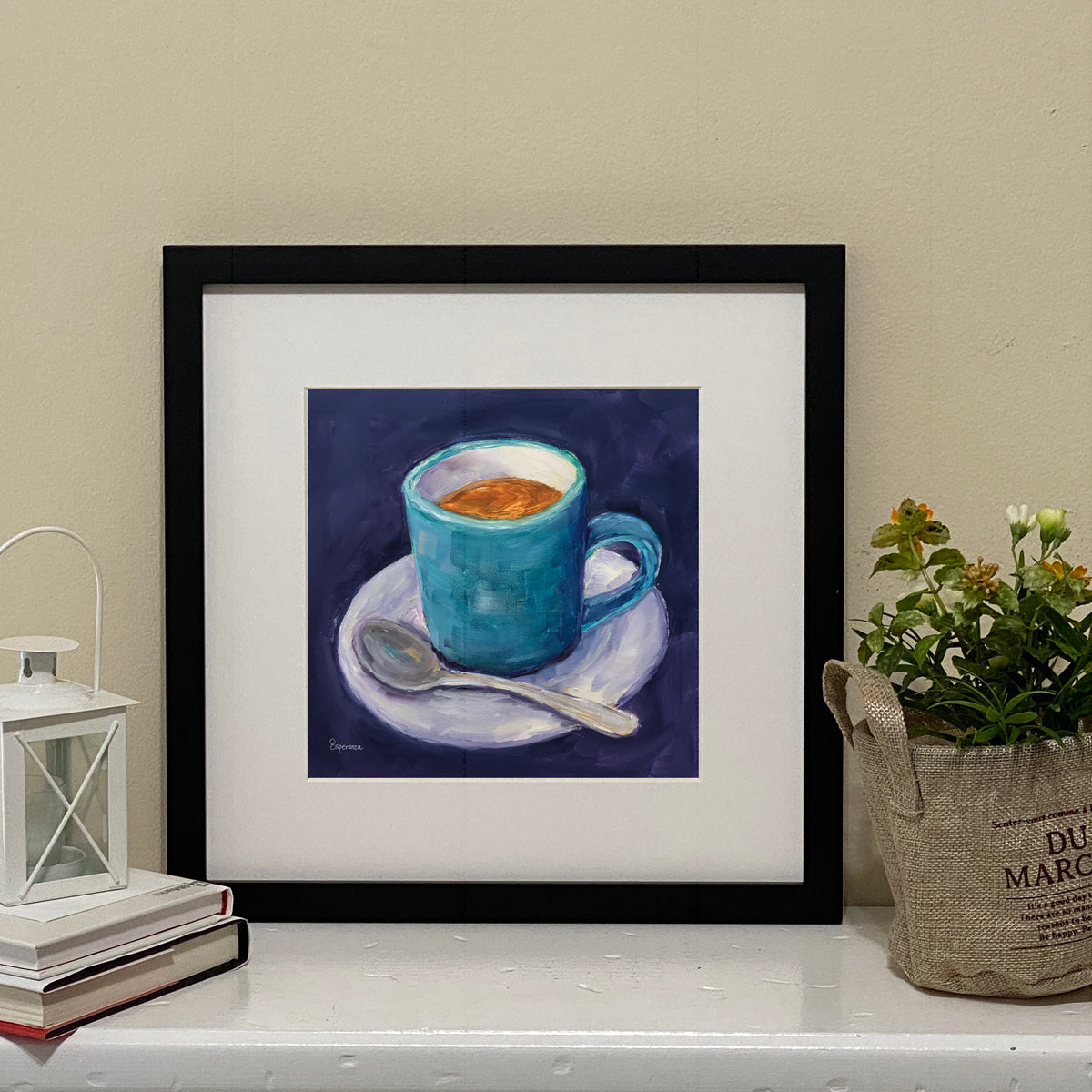 "Blue Cup in Saucer" giclee print