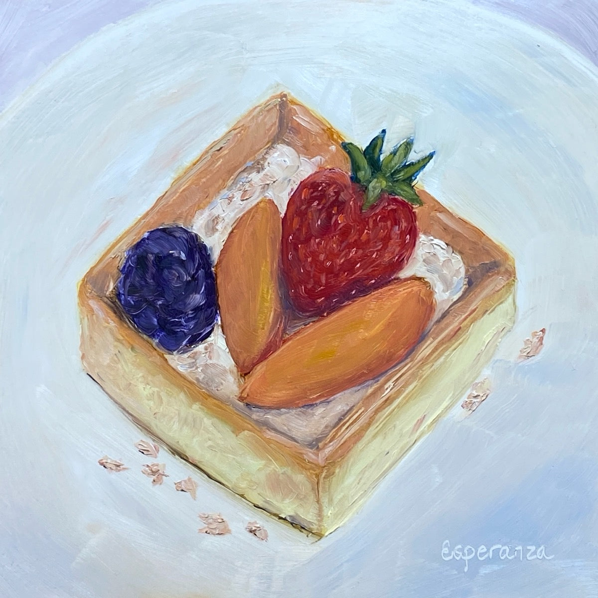 "Fruity Sweetness" 6x6 original painting