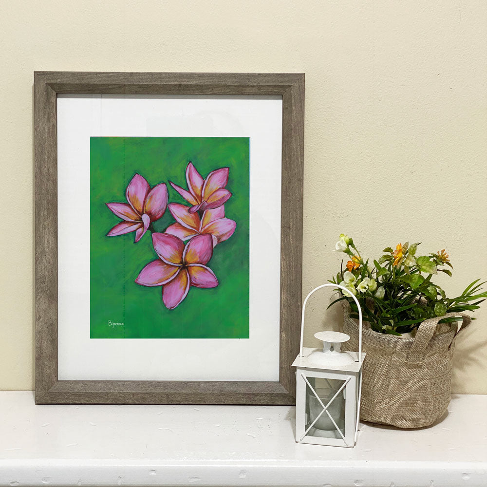 "Pink Plumeria" fine art print