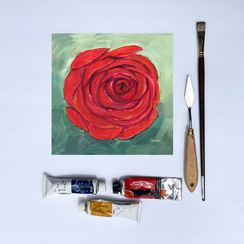 "Red Rose" giclee print