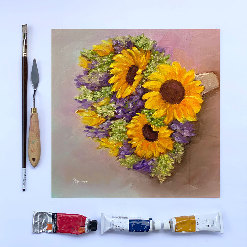 "Sunflower Bouquet" giclee print
