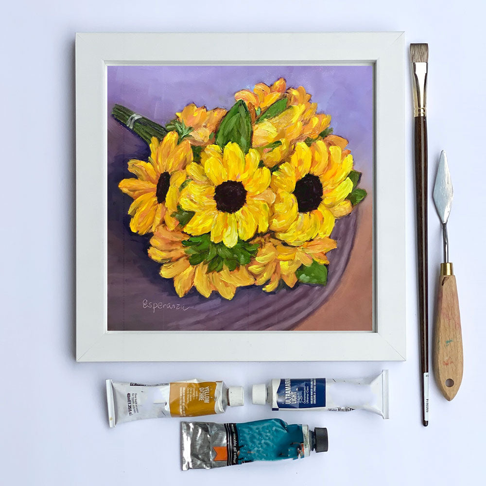 "Sunshine Harvest" 8x8 original painting