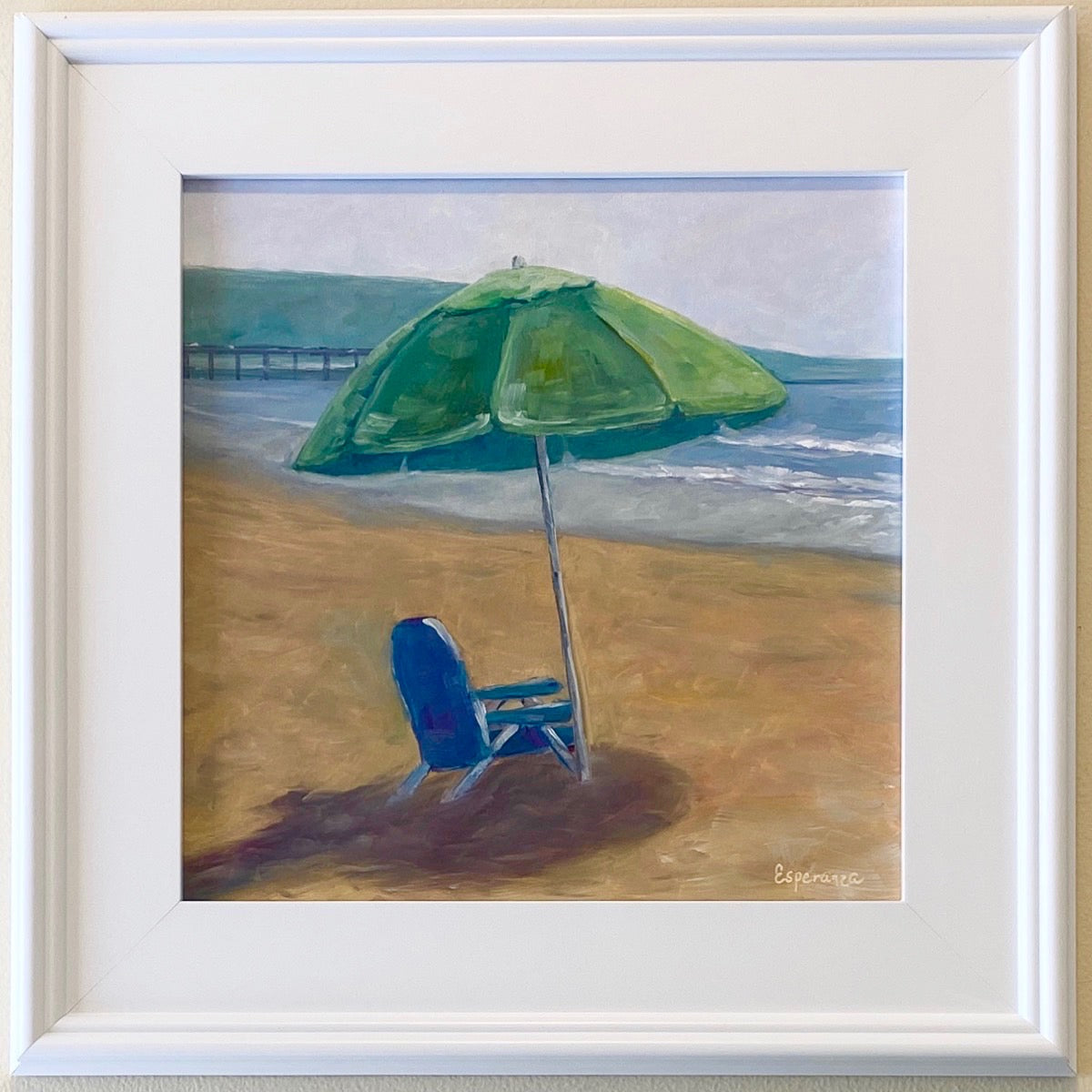 "Under Your Umbrella" 12x12 original painting