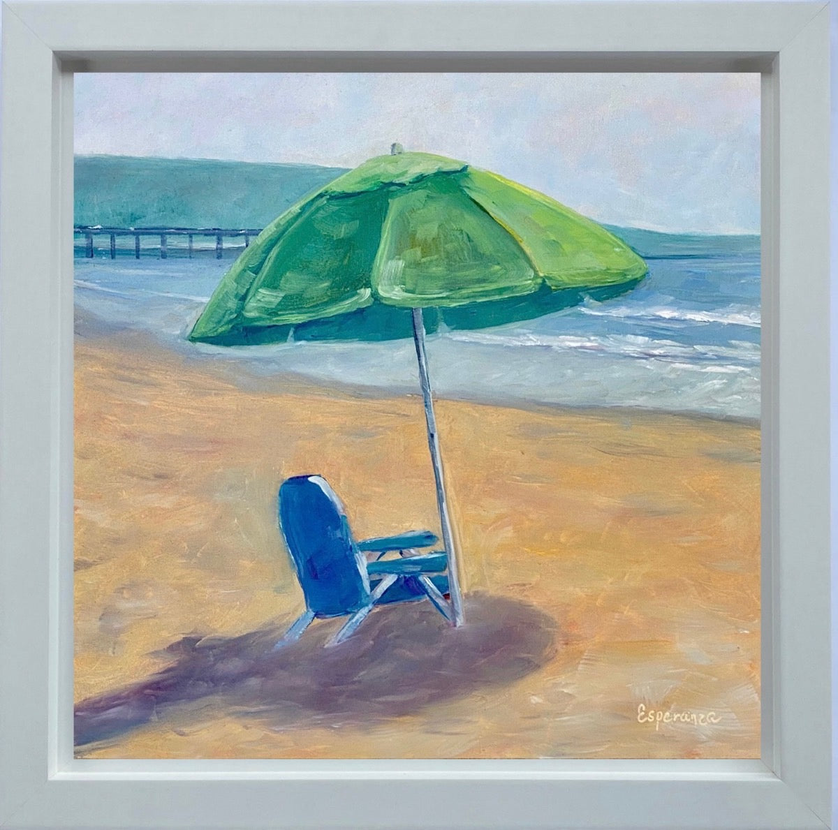 "Under Your Umbrella" 12x12 original painting