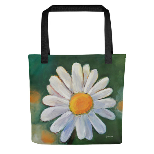 Fine Art Tote Bag, "Daisy", from original artwork by Esperanza Deese